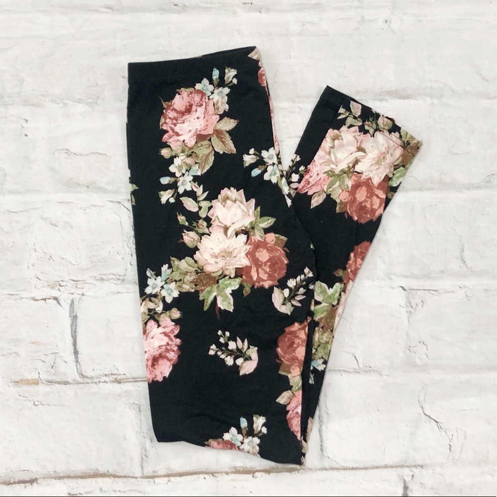 Floral Print Leggings - Picture 2 of 4